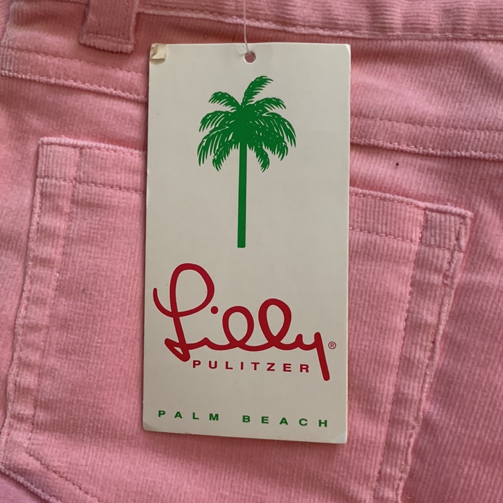 Lilly Pulitzer Pink Corduroy Pant Girl size 12 NWT (R) - Picture 7 of 8